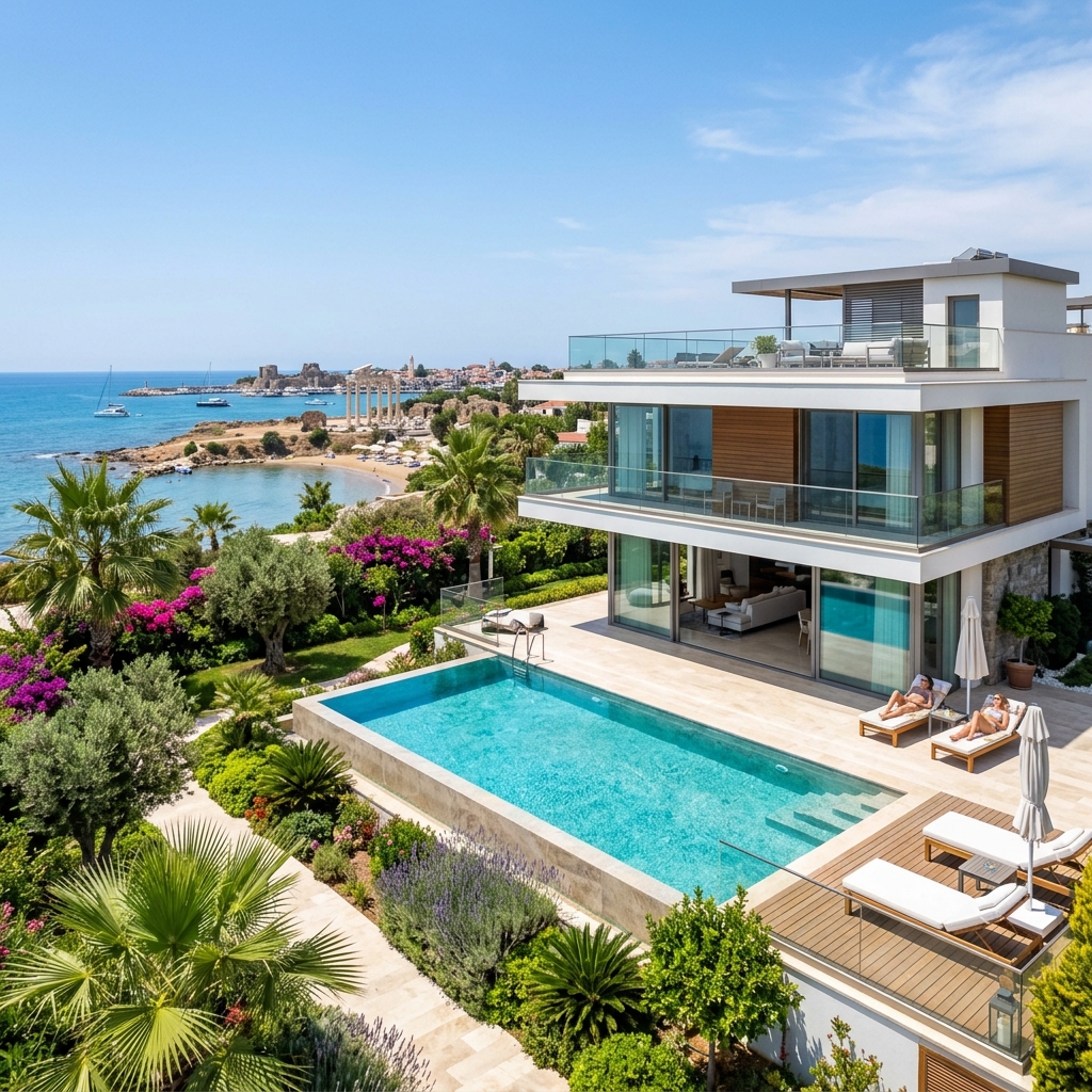 Side Deniz Manzaralı Lüks Villa